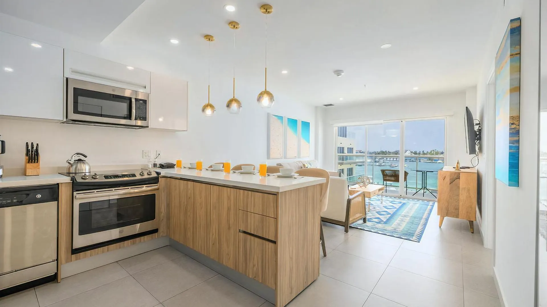 Hh-2Bdr413 - New Modern Apartment In Oceanfront Luxury Condo In Aruba! Oranjestad