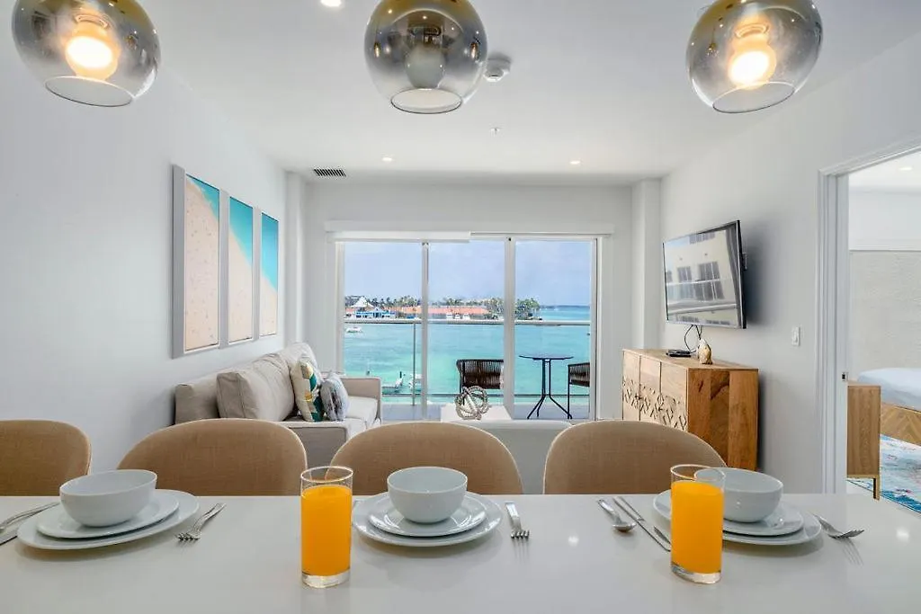 Hh-2Bdr413 - New Modern Apartment In Oceanfront Luxury Condo In Aruba! Oranjestad