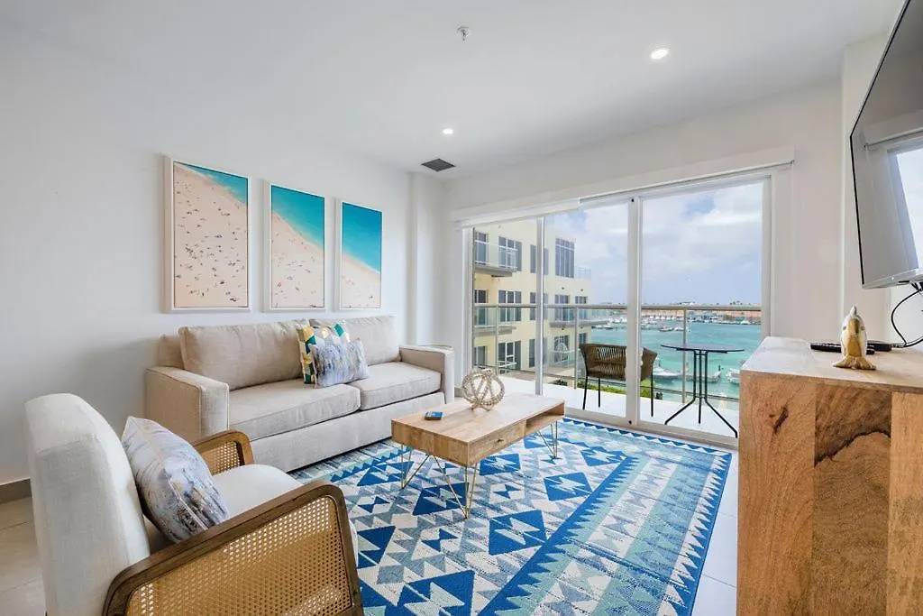 Hh-2Bdr413 - New Modern Apartment In Oceanfront Luxury Condo In Aruba! Oranjestad