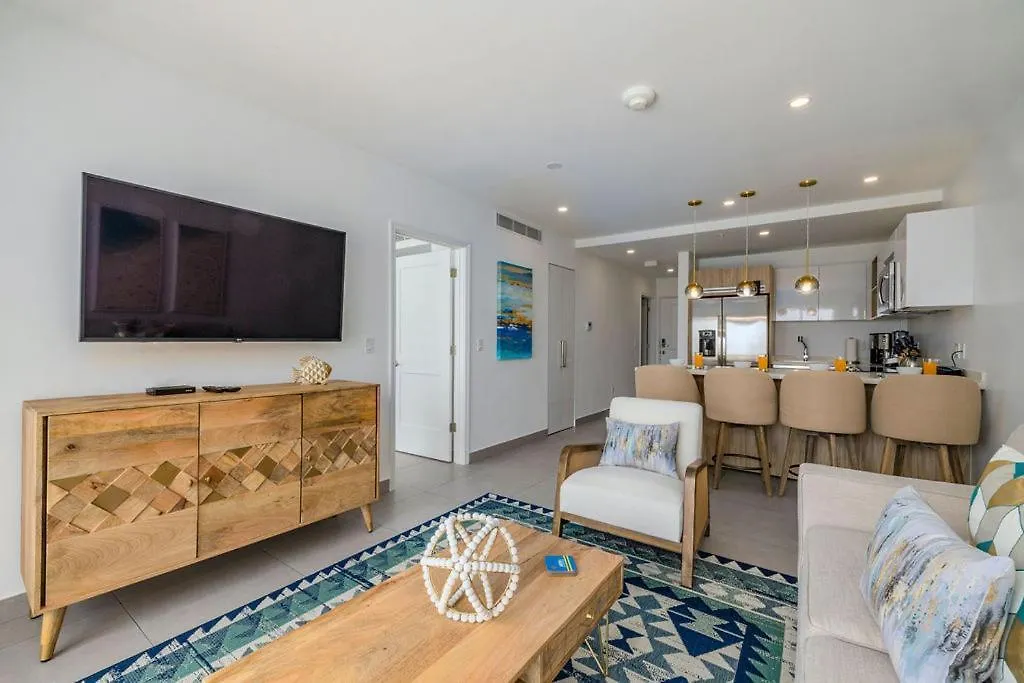 Hh-2Bdr413 - New Modern Apartment In Oceanfront Luxury Condo In Aruba! Oranjestad