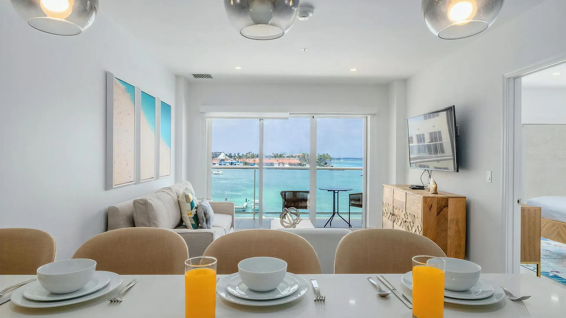 Hh-2Bdr413 - New Modern Apartment In Oceanfront Luxury Condo In Aruba! Oranjestad